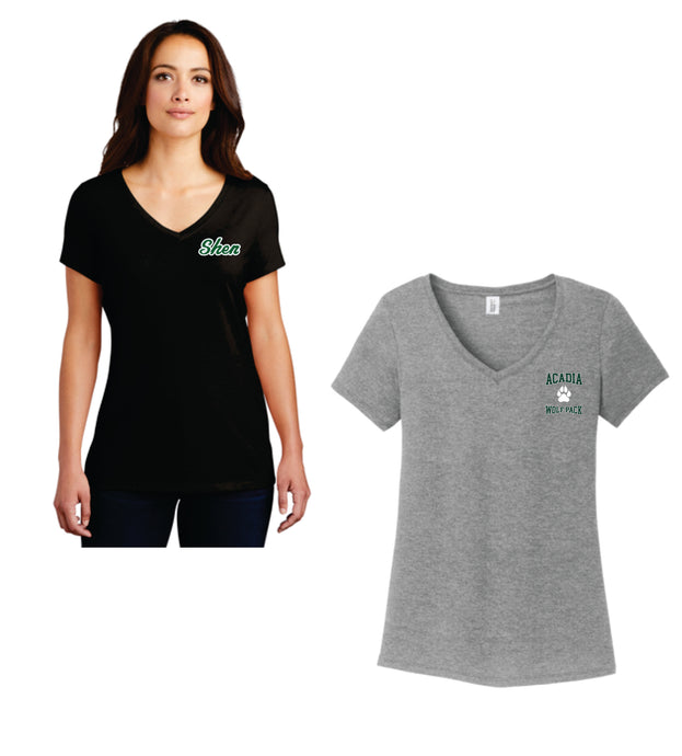 Acadia Middle School - Ladies Vneck Tee