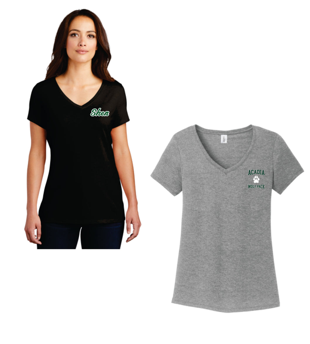 Acadia Middle School - Ladies Vneck Tee