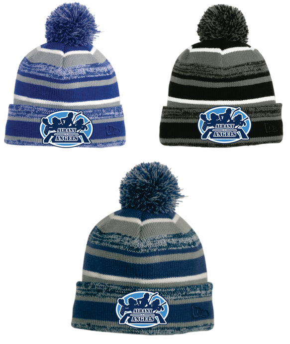 Albany Angels - New Era Fleece Lined Pom Pom Hat