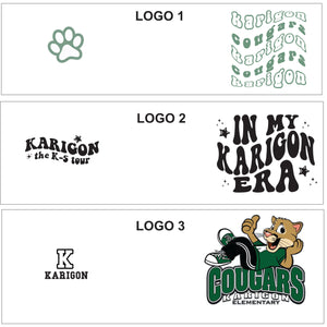 Karigon Elementary - ADULT Crew Neck Sweatshirts - Variety of Colors and Logo Options