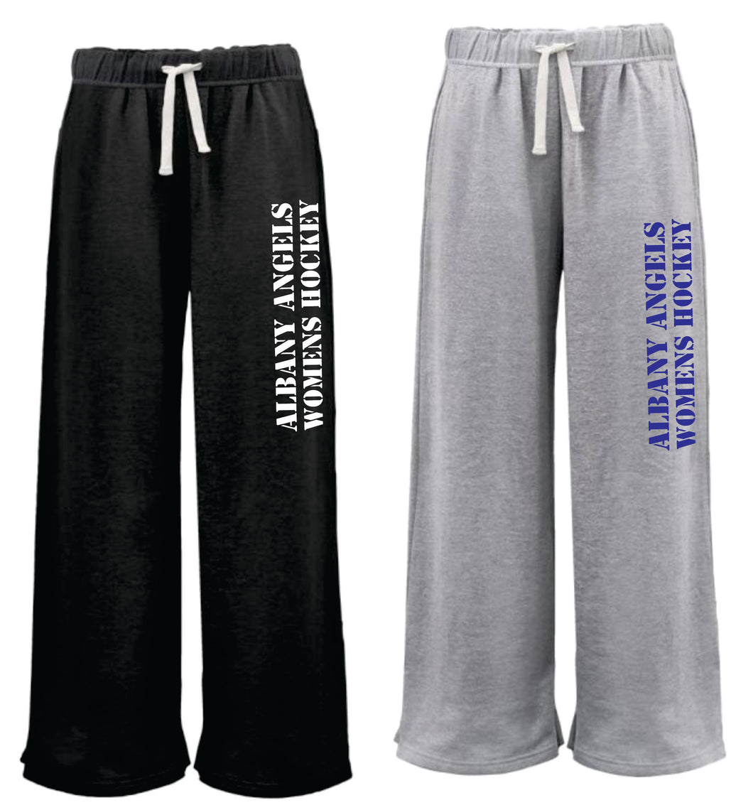 Albany Angels Open Bottom Wide Leg Sweatpants
