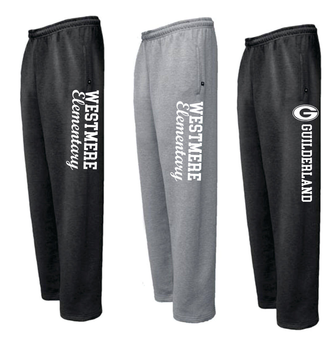 Westmere Elementary School - Open Bottom Sweatpants