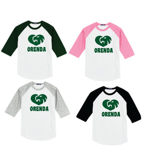 Orenda Elementary School - Baseball Tee - Learn Laugh Lead