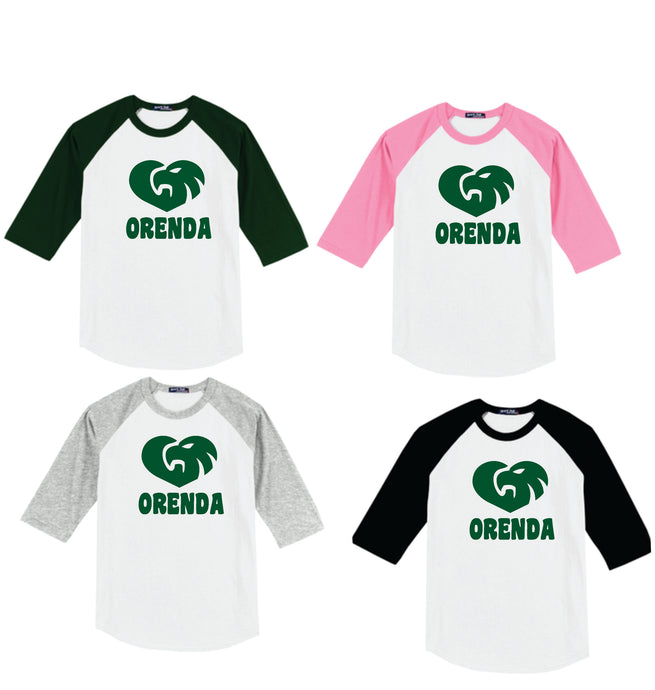 Orenda Elementary School - Baseball Tee - Learn Laugh Lead