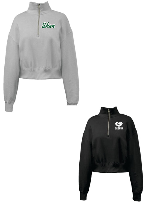 Orenda Elementary School - Ladies 1/4 Zip - Pennant Crop