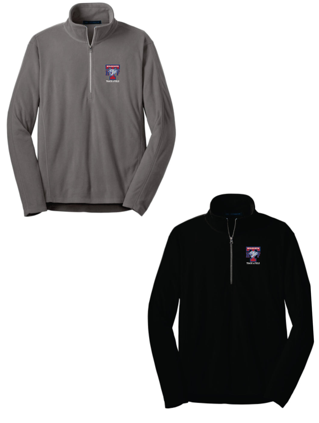 Wildcats Track and Field -Fleece Quarter Zip - Available in Mens and Ladies Sizing F244