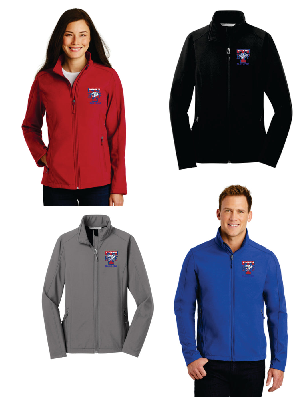 Wildcats Track and Field Soft Shell Jacket - Mens and Ladies Sizing
