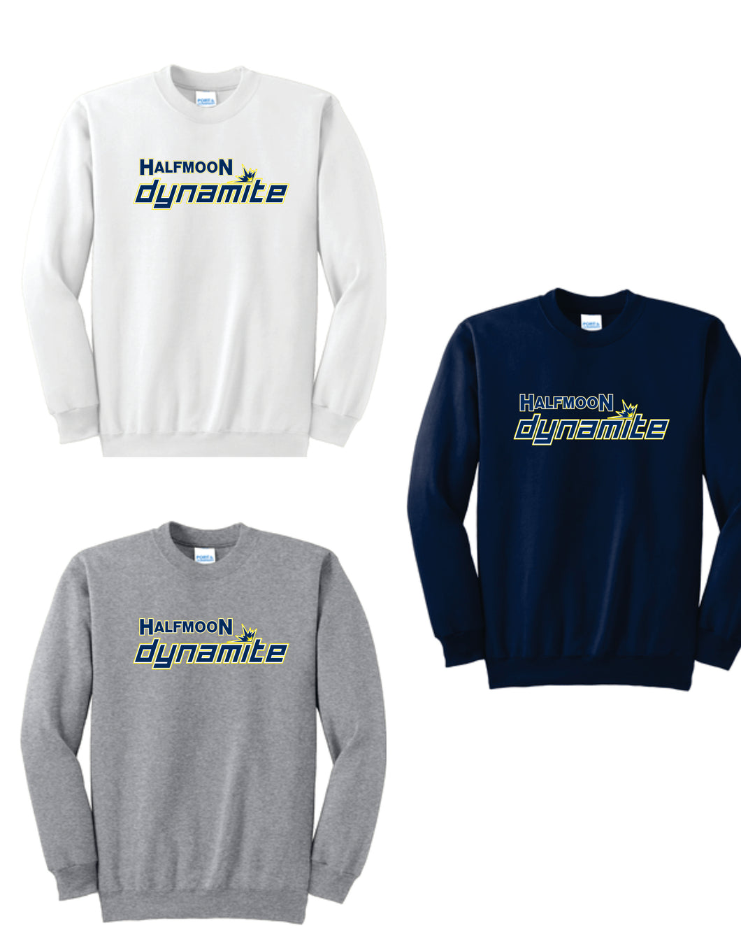 Halfmoon Dynamite - Crewneck Sweatshirts - Youth and Adult