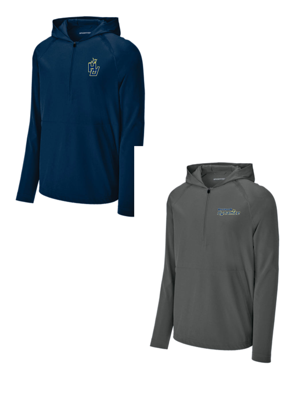 Halfmoon Dynamite - Hooded Moisture Wicking 1/4 Zip - ST856