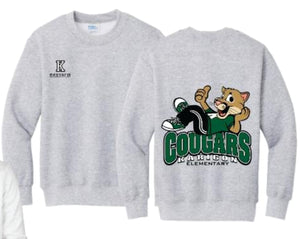 Karigon Elementary- YOUTH Crewneck Sweatshirts - Variety of Colors and Logo Options