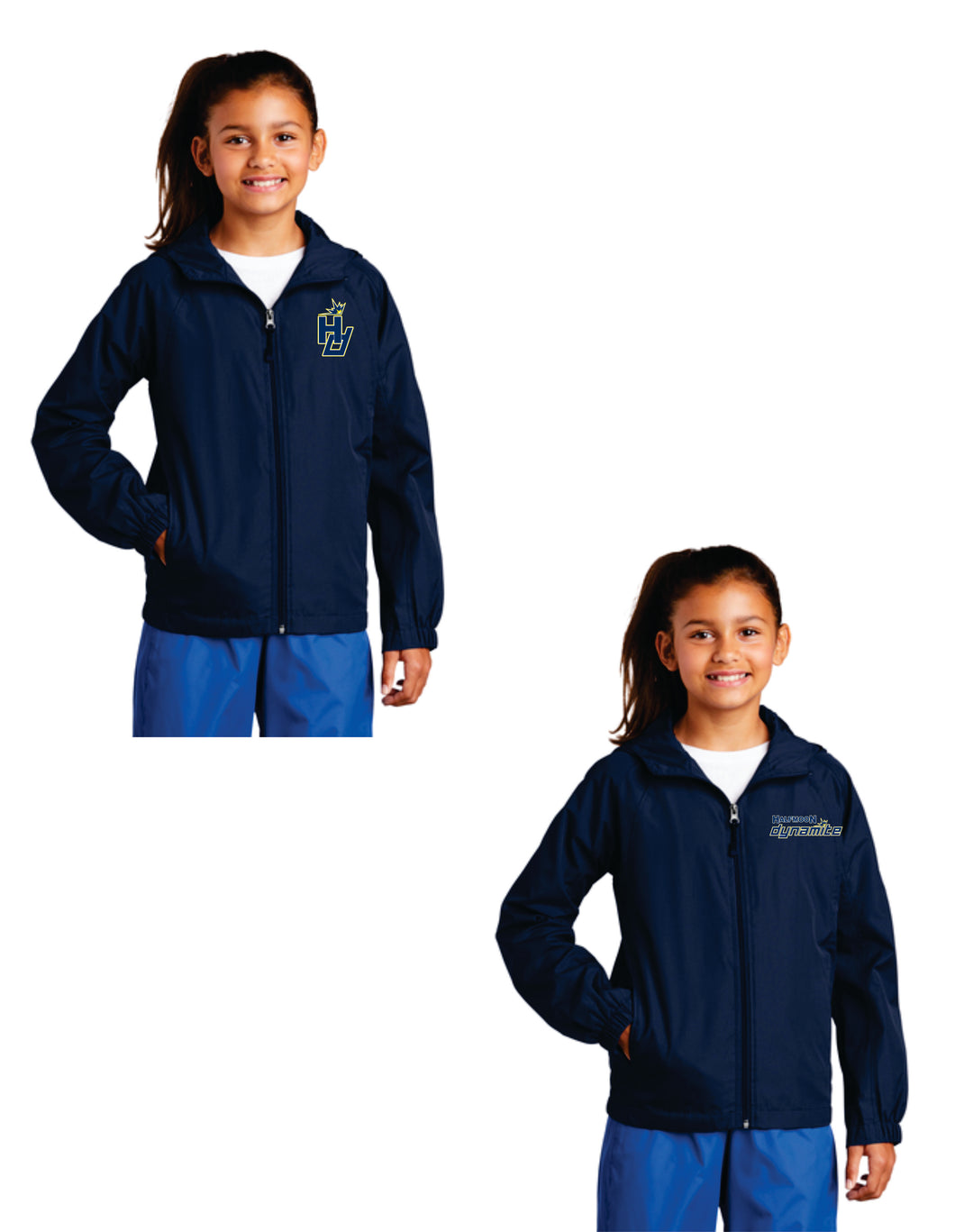 Halfmoon Dynamite - Full Zip Windbreaker with pockets and Hood - Youth and Adult JST73