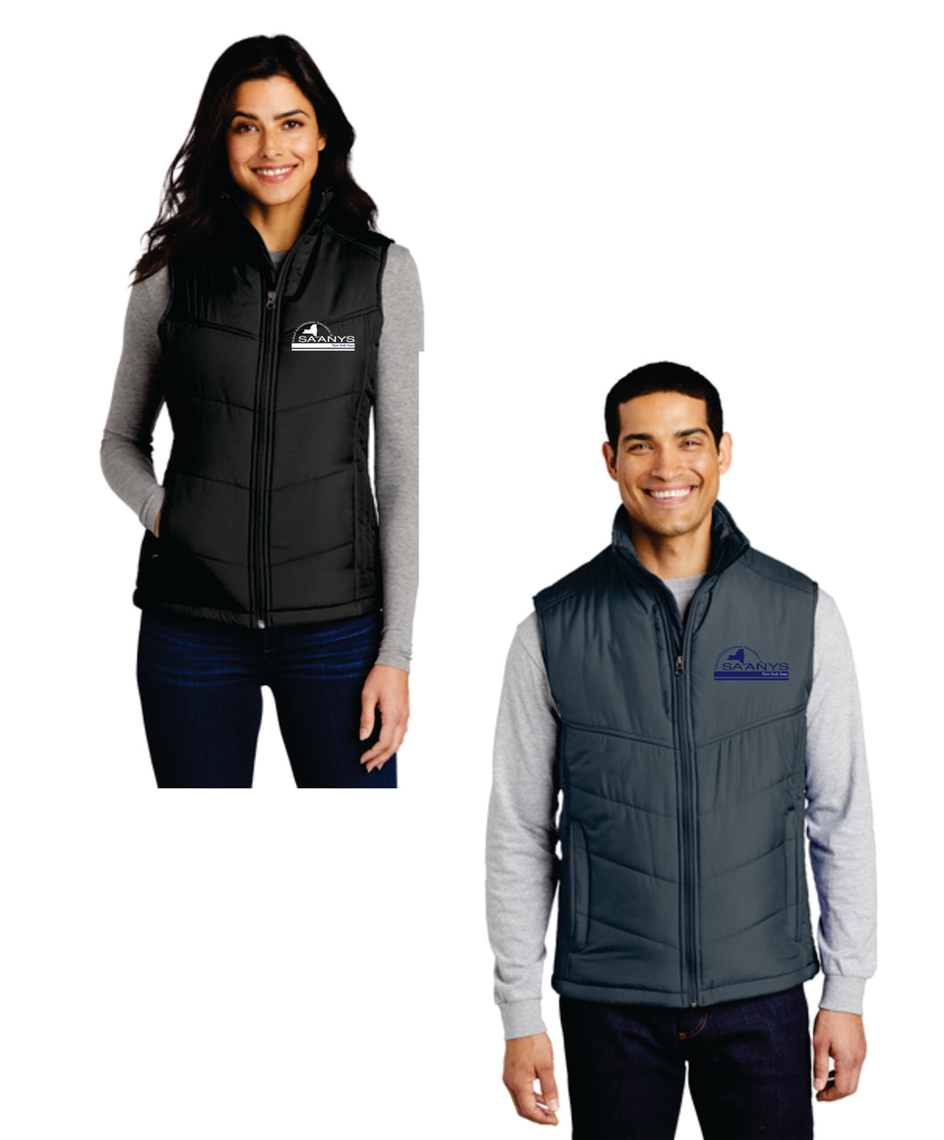 SAANYS - Full Zip Puffer Vest - Mens and Ladies J709