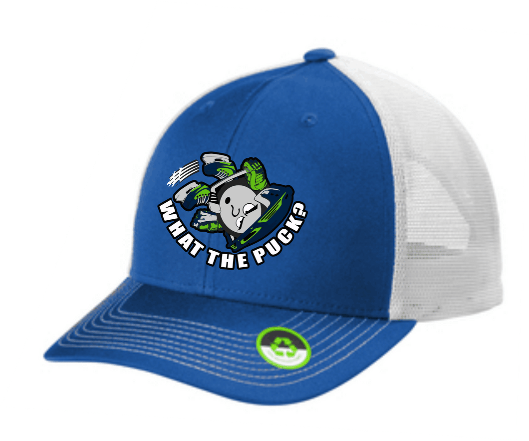 What the Puck - Snap Back Trucker Hat C112