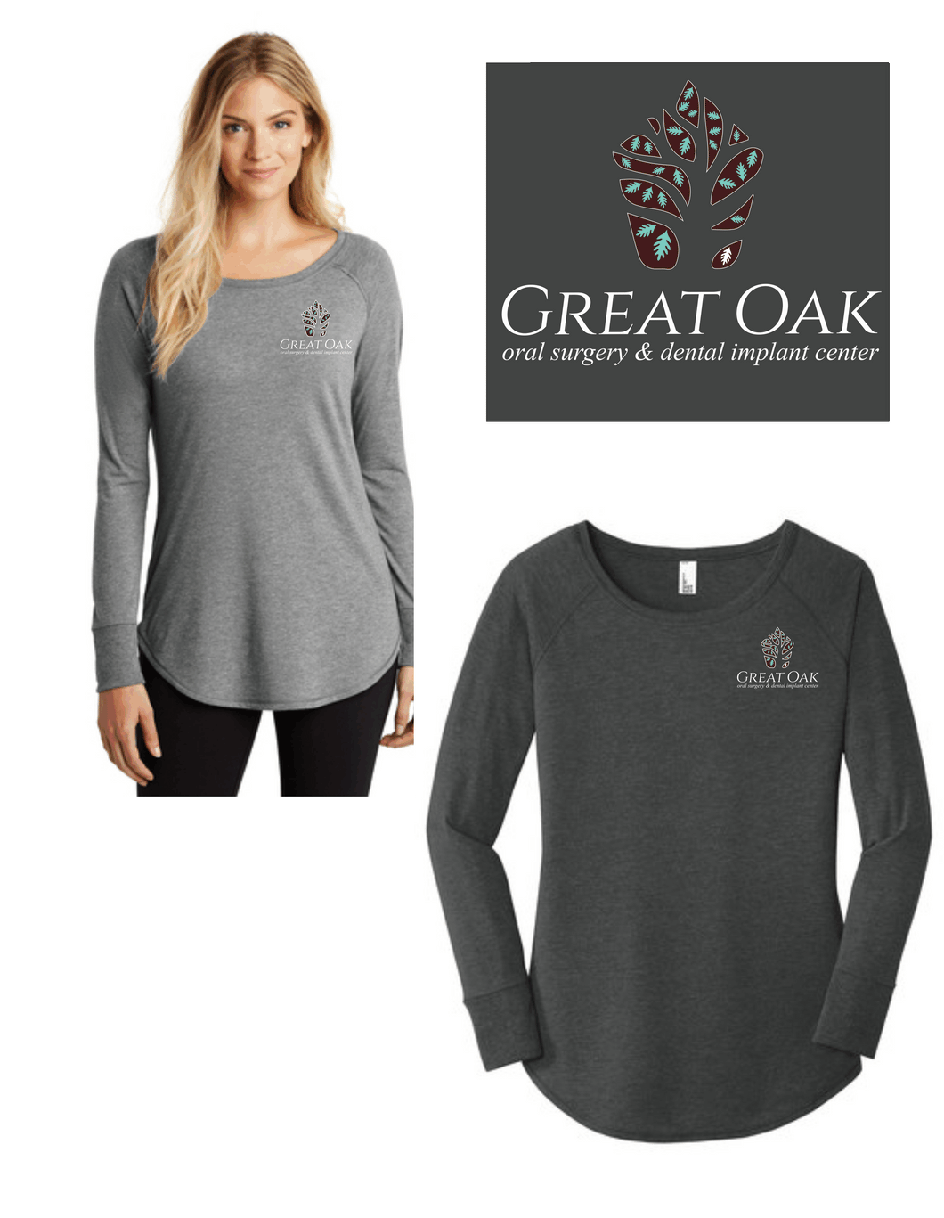 Great Oak - Ladies Long Sleeve Tee - DT132L