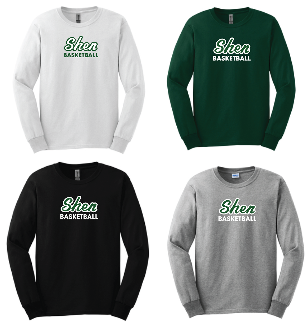 Shen Boys Basketball Gildan® 100% US Cotton Long Sleeve T-Shirt