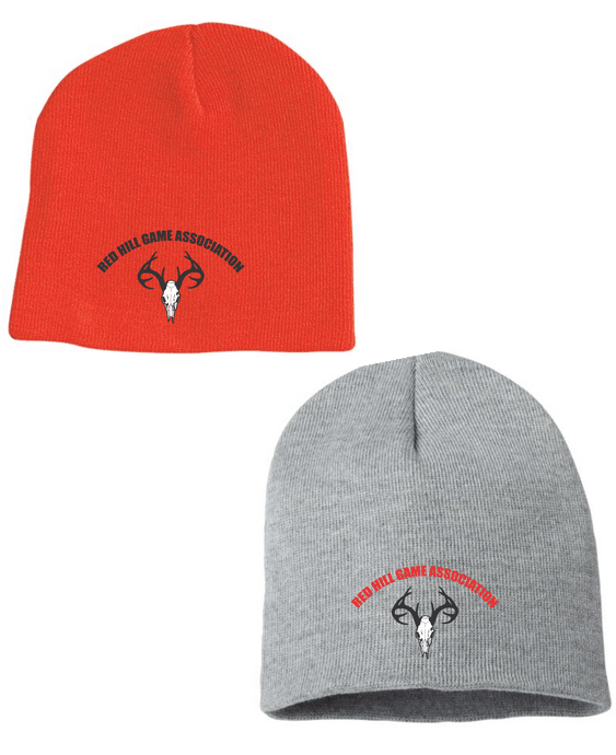 1 Red Hill Game Association -  Knit Beanie Black, Orange or Grey