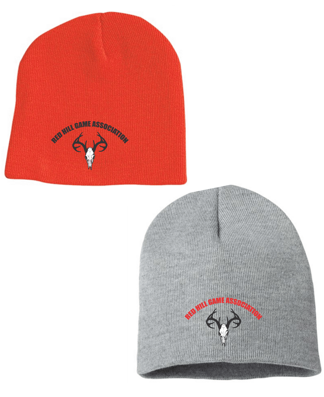 1 Red Hill Game Association -  Knit Beanie Black, Orange or Grey