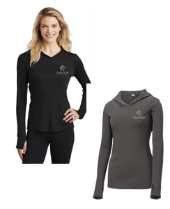 Great Oak - Ladies Hooded Light Weight Moisture Wicking top - LST358