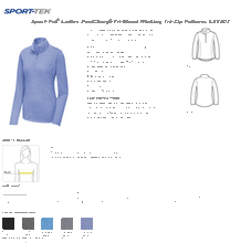 Perlmutter Eye Center - Tri Blend LST407 1/4 zip LADIES
