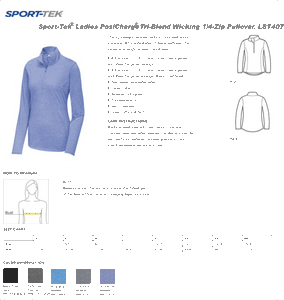Perlmutter Eye Center - Tri Blend LST407 1/4 zip LADIES