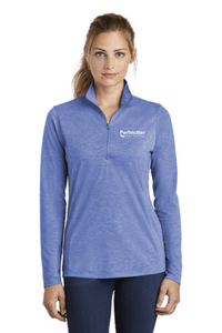 Perlmutter Eye Center - Tri Blend LST407 1/4 zip LADIES