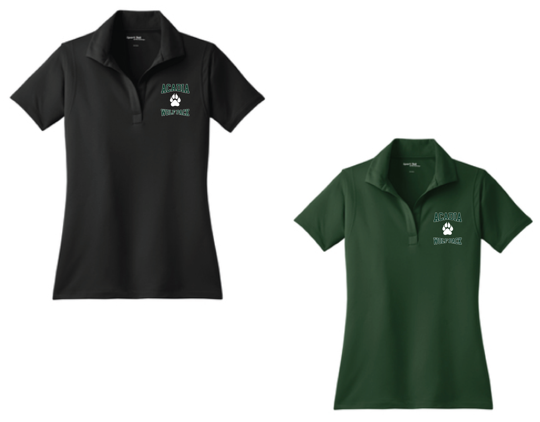 Acadia Middle School - Ladies Moisture Wicking Polo LST650