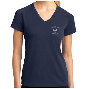 Core Physical Therapy Ladies Performance V-neck Lst700