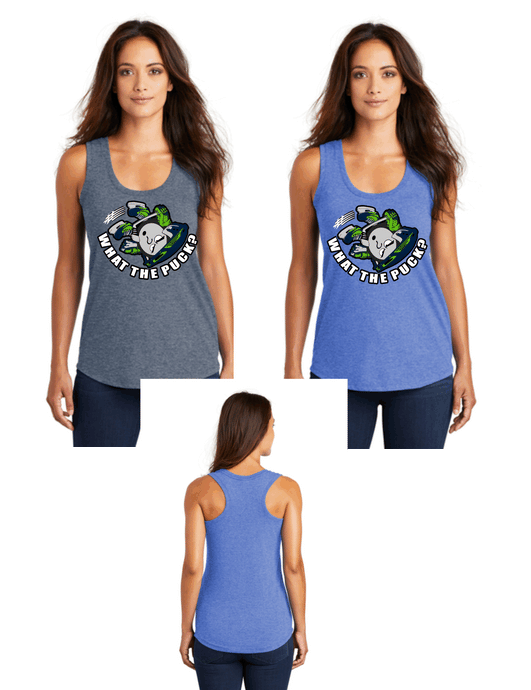 What the Puck - Ladies Racer back Tank - DM138L