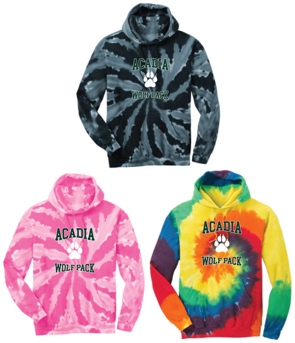 Acadia Middle School Port & Company® Tie-Dye Pullover Hooded Sweatshirt