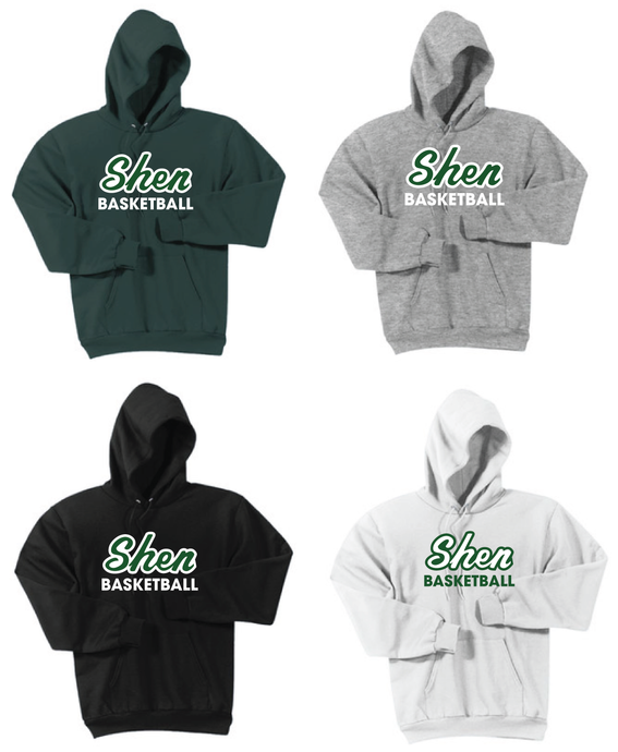 Shen Boys Basketball Port & Company® Essential Fleece Pullover Hooded Sweatshirt