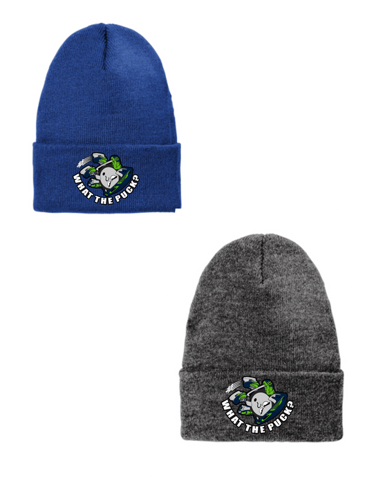 What the Puck - Flip up Knit Beanie - VL10