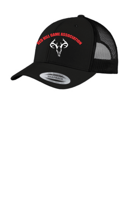 1 Red Hill Game Association - Black Snap Back Trucker