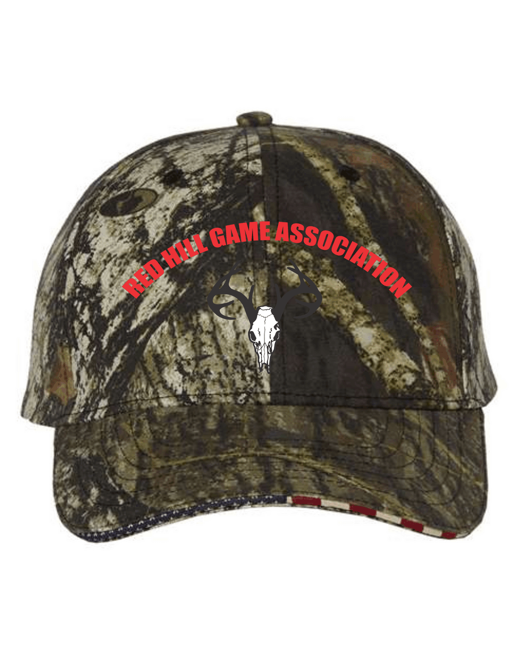 1 Red Hill Game Association - Camo Flag Hat USA350