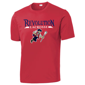 Revolution Lax Performance Short Sleeve Tee st350- RED, NAVY or GREY